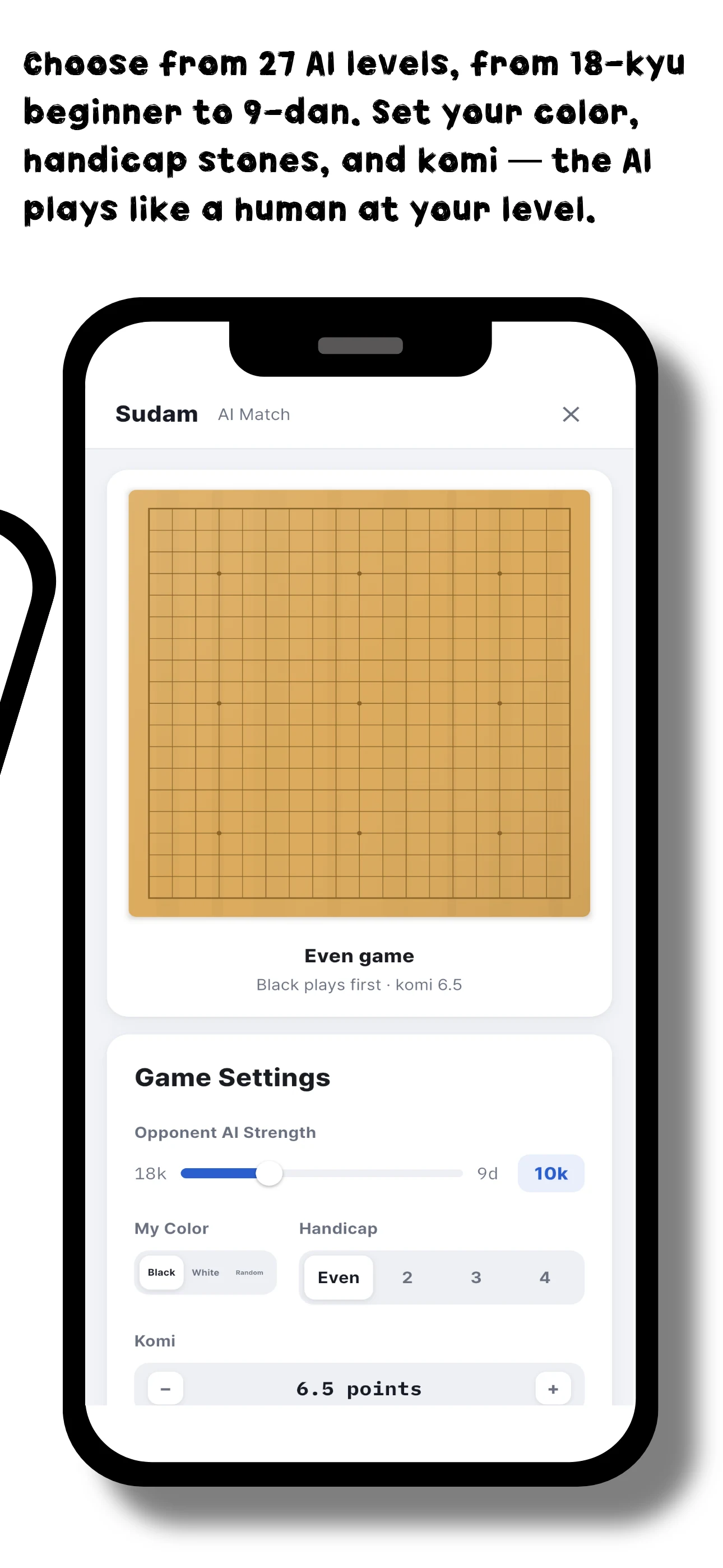 Sudam - AI go game screenshot