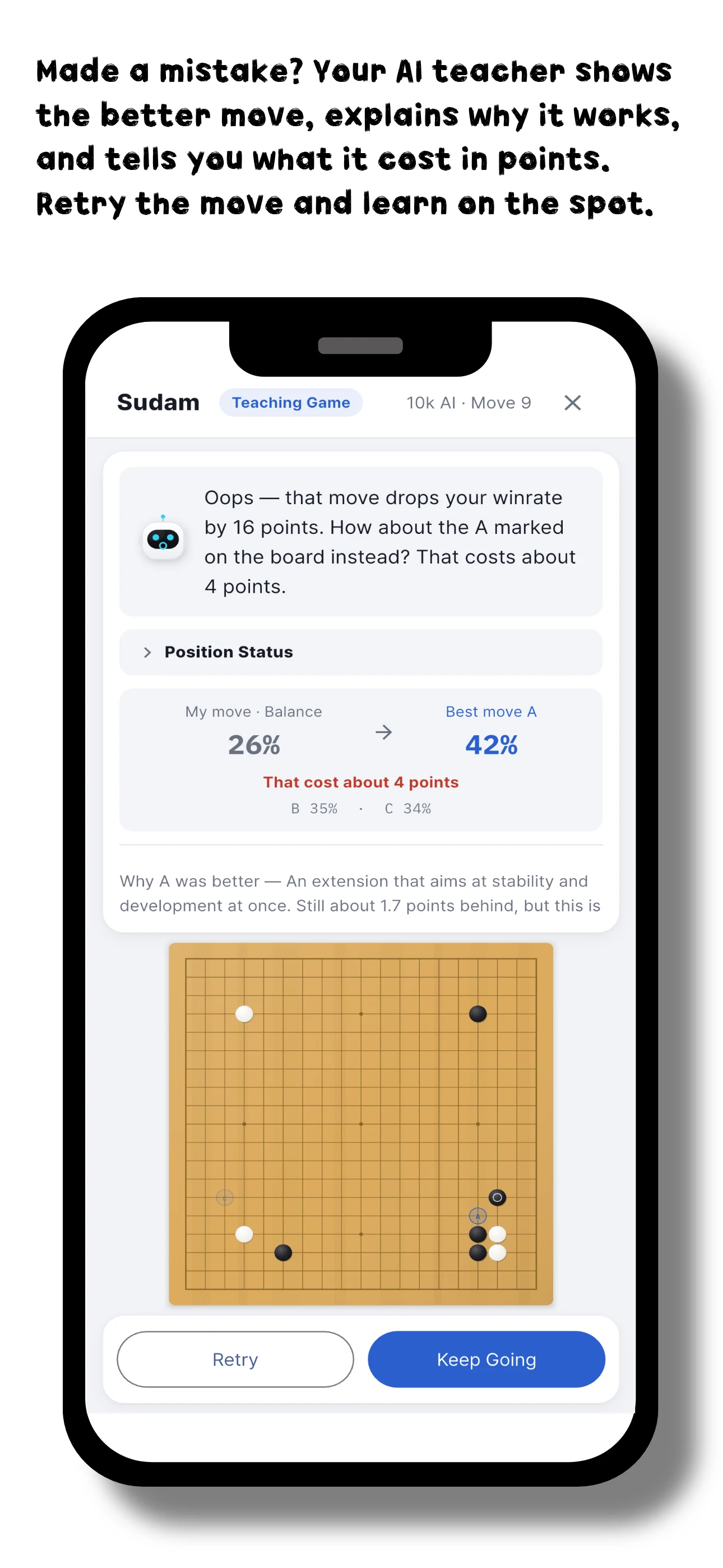 Sudam - AI go game screenshot